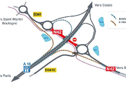 Saint-Martin-Boulogne: la N42 sera fermée de nuit entre les deux giratoires