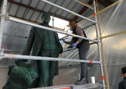 Boulogne-sur-mer : la statue d'Auguste Mariette s'est refaite une beauté ! 