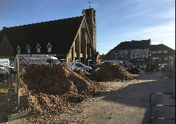 Une année de travaux a débuté place de l'Eglise au Portel.