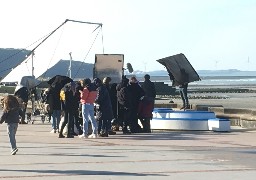 Audrey Fleurot était en tournage à Wimereux pour HPI mercredi.