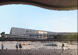 La salle de spectacle l'Embarcadère est en construction à Boulogne sur mer.