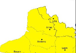 Le Nord, le Pas-de-Calais et la Somme en vigilance jaune pour orages.