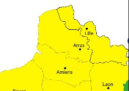 Le Nord, le Pas-de-Calais et la Somme en vigilance jaune pour pluie-inondation