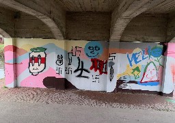 Abbeville: des croix gammées sur la fresque sous le pont de la Femme Nue