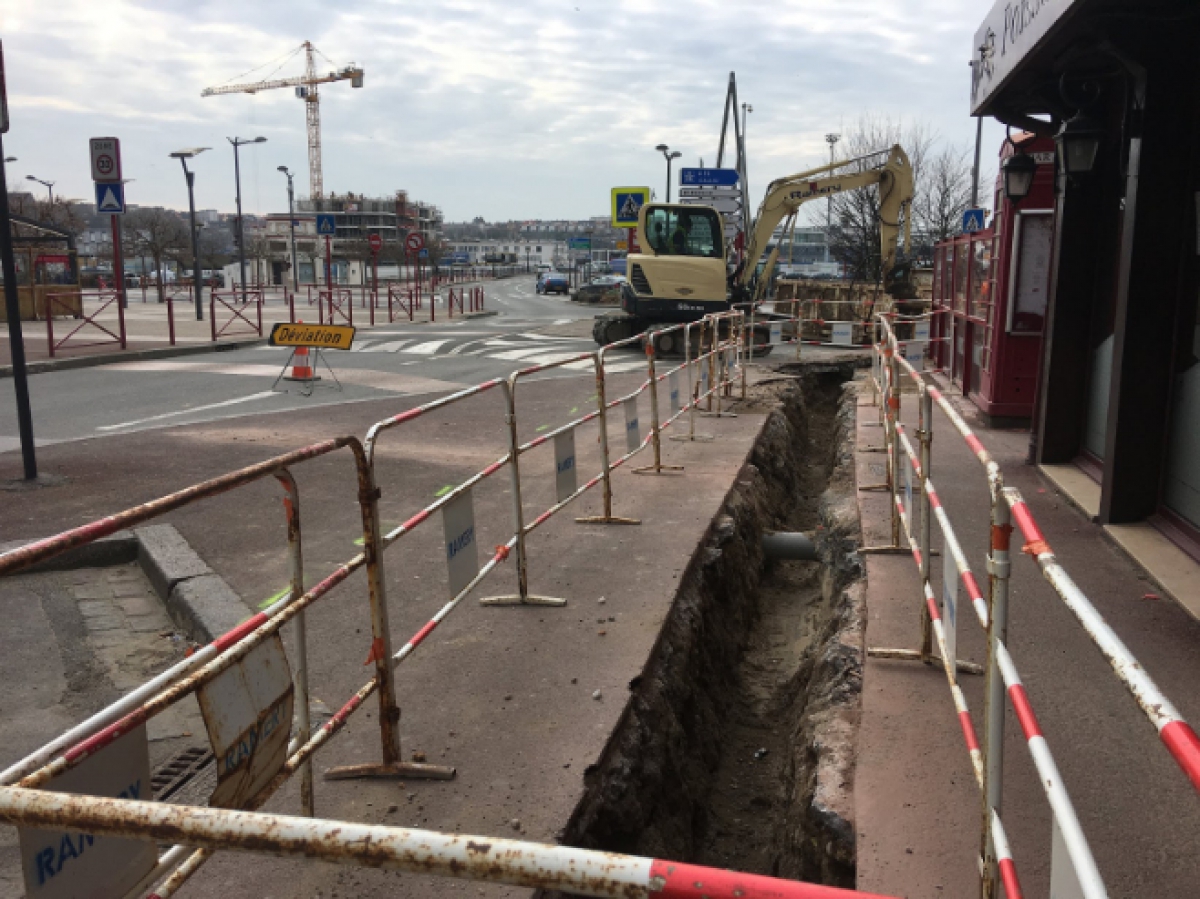 Les travaux battent leur plein dans le centreville de Boulogne sur mer