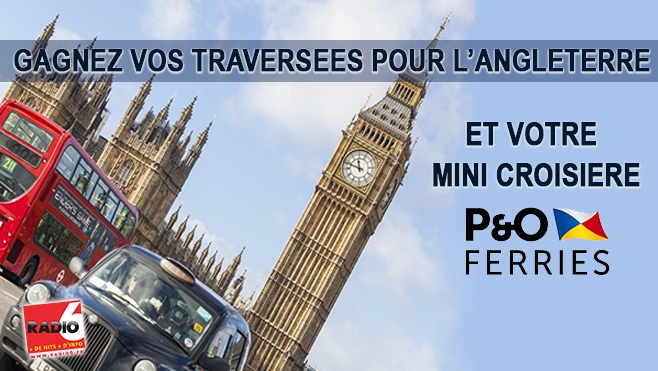 GAGNEZ VOS TRAVERSEES POUR L'ANGLETERRE ET VOTRE MINI CROISIERE