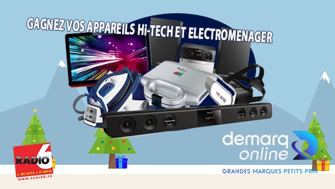 GAGNEZ TELEVISION, CENTRALE VAPEUR, BARRE DE SON... AVEC DEMARQ ONLINE