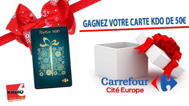 GAGNEZ VOS CARTES KDO DE 50€ AVEC CARREFOUR COQUELLES