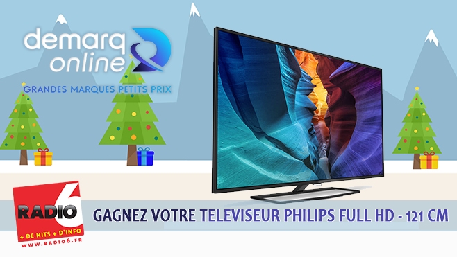 GAGNEZ VOTRE TELEVISEUR FULL HD PHILIPS 121 CM AVEC DEMARQ ONLINE