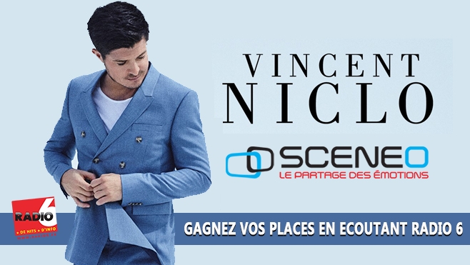 GAGNEZ VOS INVITATIONS POUR LE CONCERT DE VINCENT NICLO AU SCENEO DE LONGUENESSE