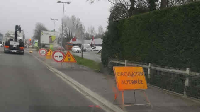 Merlimont : les zones de travaux perturbent la circulation.