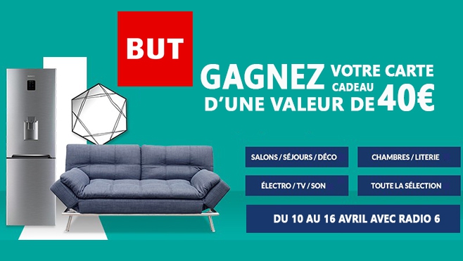 GAGNEZ VOTRE CARTE KDO DE 40€ AVEC BUT BOULOGNE