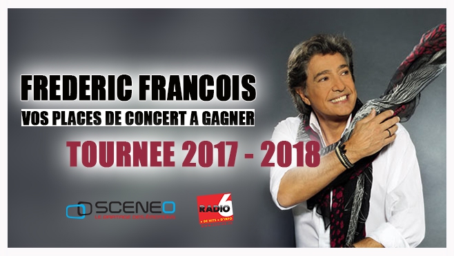 Gagnez vos places pour le concert de Frédéric François au Scénéo