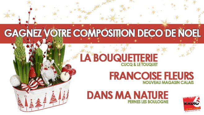 Gagnez vos compositions pour les fêtes avec nos fleuristes partenaires.