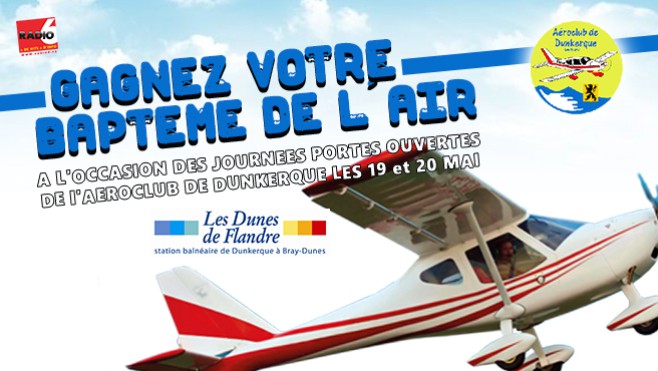 Gagnez votre baptême de l'air avec l'aéroclub de Dunkerque