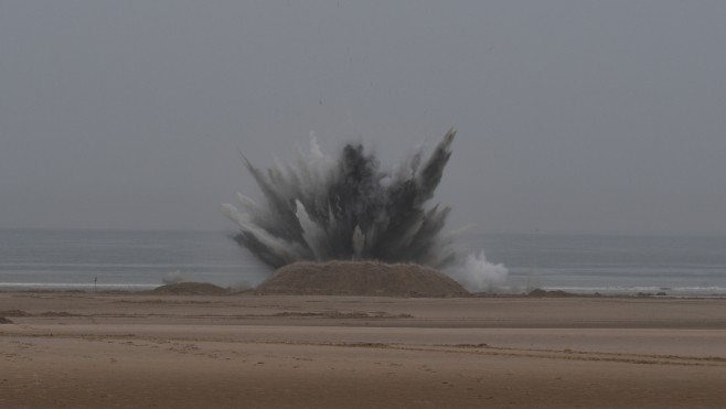 Pas d’accroc pour l’opération déminage sur la plage de Wissant 