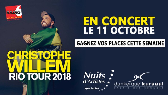 Christophe Willem au Kursaal de Dunkerque... vos places à gagner avec Radio 6