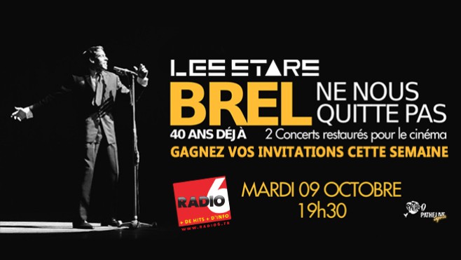 JEU WEB - Gagnez vos places pour le film BREL, 40 ANS DEJA, au cinéma LES STARS de Boulogne Sur Mer