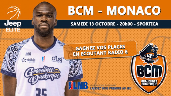 BCM / MONACO, gagnez vos places cette semaine avec Radio 6