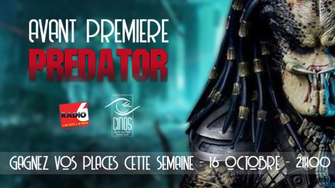 Jeu Web - Cliquez et gagnez vos places pour l'avant-première du film THE PREDATOR au Cinos de Berck