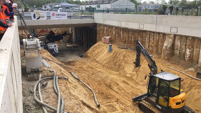 Verton: les travaux du pont rail retardés se termineront fin mai 2019