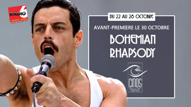 Gagnez vos places pour l'Avant Première de Bohemian Rhapsody au Cinos de Berck