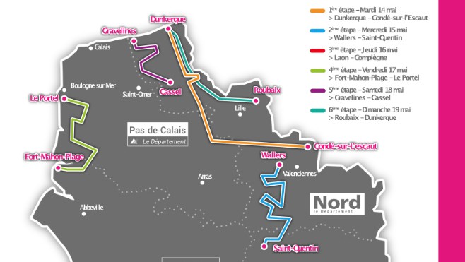 La 65ième édition des 4 jours de Dunkerque, Grand prix des Hauts de France, c'est le 17 mai.