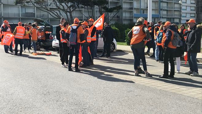 Mobilisation au Touquet contre la réforme de la fonction publique