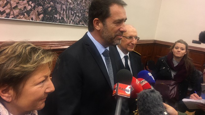  Christophe Castaner reçu en mairie de Calais à l’occasion de la première journée du week-end inaugural du Dragon