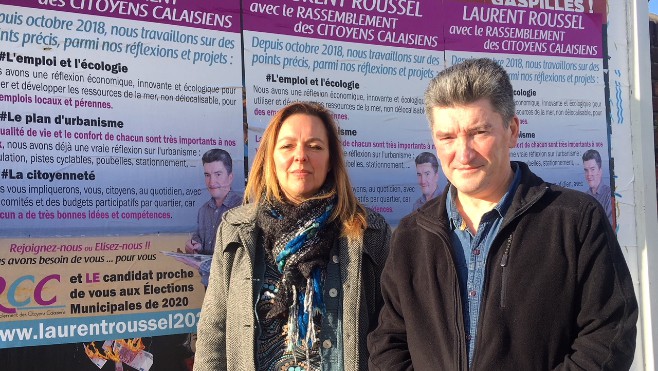 Municipales à Calais : Laurent Roussel présente sa colistière Nathalie Vanhée 