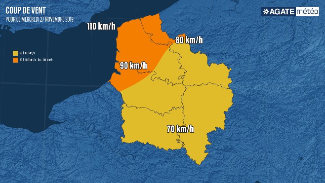 Coup de vent mercredi dans le Nord, le Pas-de-Calais et la Somme