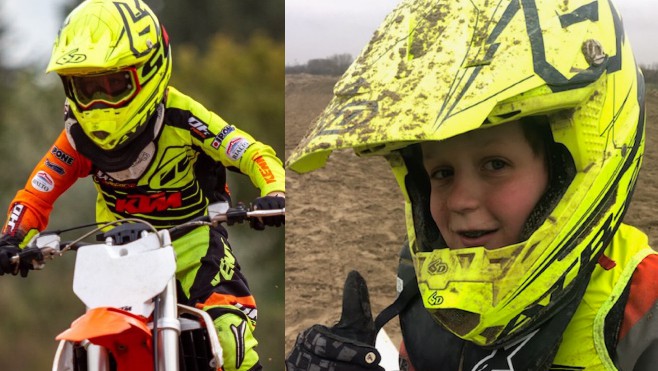 A 12 ans, Mathieu Alart participe à son premier Enduropale dans la catégorie Espoirs 