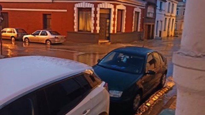 Inondation rue de Valenciennes à Calais