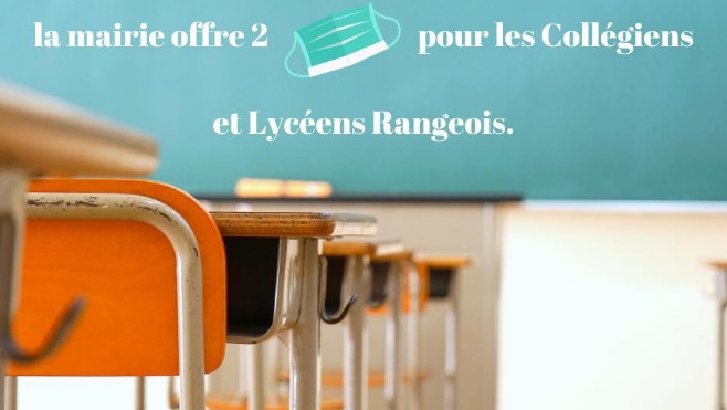 Rang-du-Fliers: la ville offre deux masques aux collégiens et lycéens