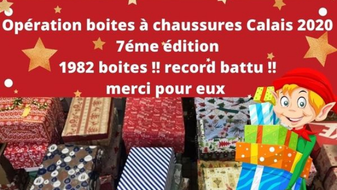 Record battu pour l’opération boîtes à chaussures à Calais