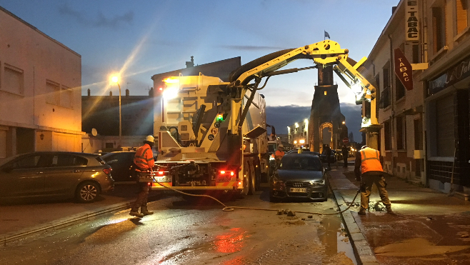 Inondation ce matin rue André Gerschel à Calais