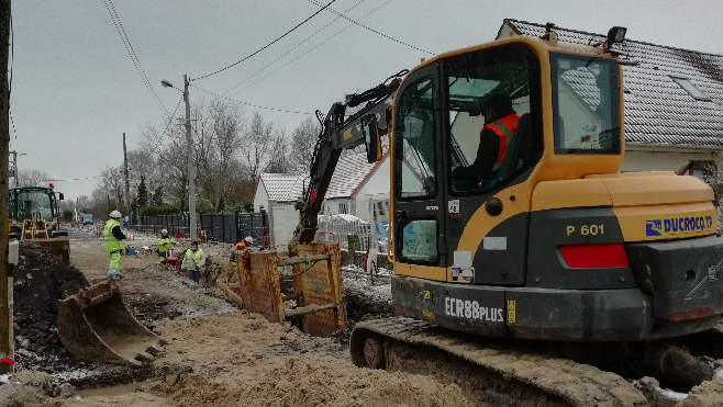 A Ardres, les travaux rue des Rainettes avancent bien