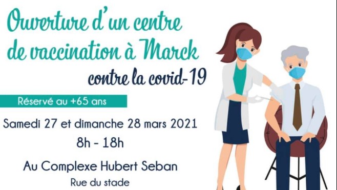 Un centre de vaccination éphémère ce week end à Marck