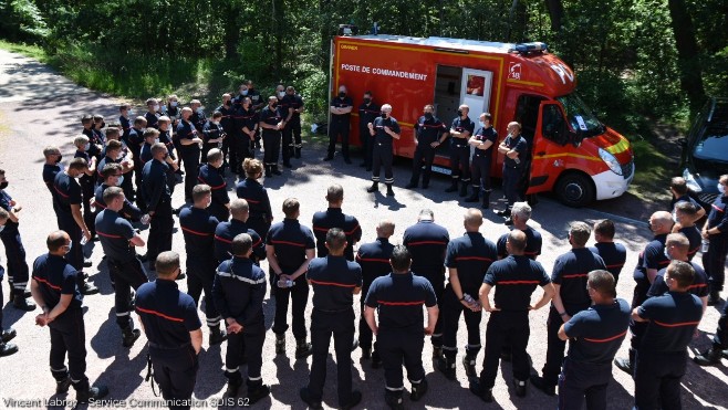 Touquet: 100 pompiers mobilisés pour une simulation de feu de forêt 