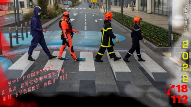 Humour et street art pour le calendrier des pompiers de Calais