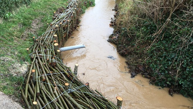 A Hames-Boucres, Grand Calais teste le Génie Végétal pour lutter contre les inondations.