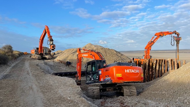 Cayeux: les travaux de sécurisation de la Route Blanche déjà bientôt terminés