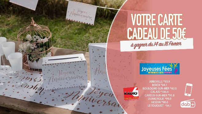 50€ à dépenser chez Joyeuses Fées à gagner avec Radio 6