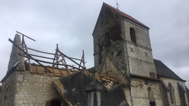 Eventrée, l’église de Clerques attend d’être réhabilitée