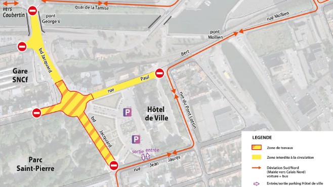 Circulation et stationnement perturbés dès ce soir à Calais