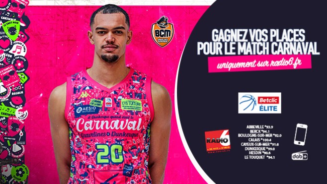 Jeu Web - Gagnez 2 places pour le Match Carnaval du BCM ce dimanche 13 mars