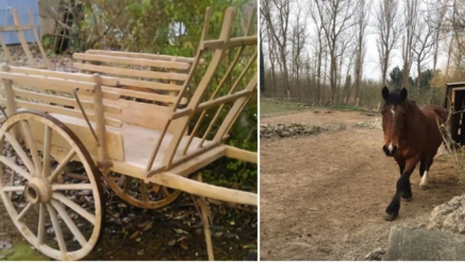 Poisson d’avril : Non les Serres de Sangatte ne se déplacent pas en charrette pour aller au marché ou assurer les livraisons !