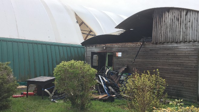 Oye-plage: incendie dans le club house du complexe de tennis