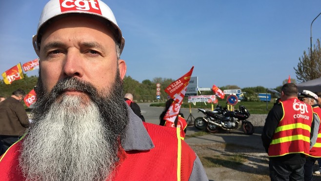 Leffrinckoucke : manifestation des salariés de Valdunes hier matin.