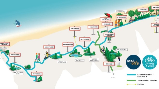 Partez à la découverte de 13 communes du Dunkerquois à Vélo !